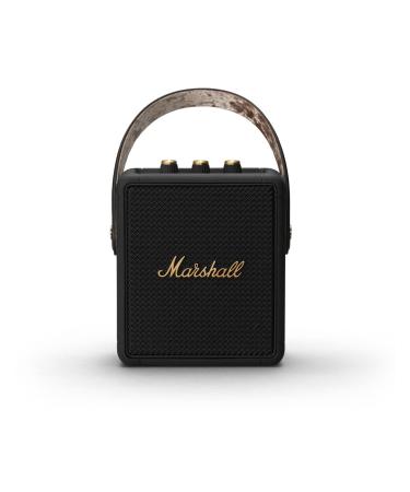 Marshall Stockwell II Portable Bluetooth Speaker - Black and Brass Black and Brass Speaker