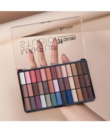 Joyeee Eyeshadow Palette 39colors Glitter Shimmer Cream Eyeshadow Nude Matte Eye Shadow Make Up Palette Long Lasting Waterproof Smudge Proof High Pigmented Eyeshadow Cosmetic Gift for Girl Women #1 - Buy Online on GoSupps.com