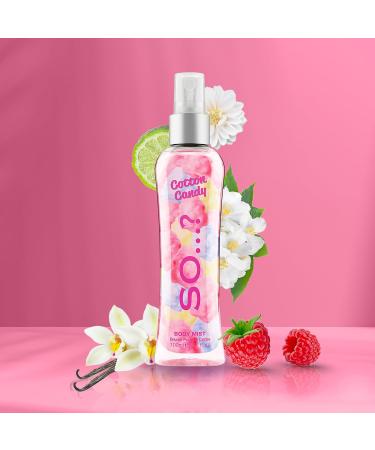 So ... Cotton Candy Body Mist Perfume for Women - Sweet Vanilla Perfume with Notes of Bergamot Raspberry Candy Floss - Gifts for Women - 3.5 oz - Buy Online on GoSupps.com