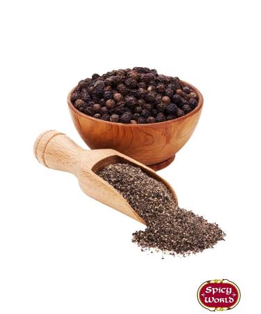 Spicy World Ground Black Pepper Powder 16oz (1lb) Bag - Table Grind - Pack of 1 - Buy Online on GoSupps.com