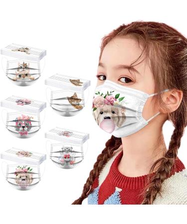NcQifei 50-Pack Children s 3-Layer Disposable Face Masks - Cute Cartoon Designs Breathable Mouth Protection for Boys & Girls - Buy Online on GoSupps.com