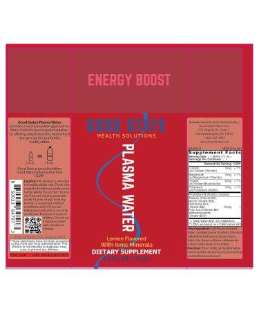 Ionic Plasma Water Shot - Boost Energy & Endurance | Nitro Infused Non-Stimulating Dietary Supplement | Cold-Plasma Technology | 2.5 Oz Lemon Flavor - Buy Online on GoSupps.com