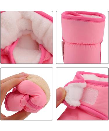 LACOFIA Baby Anti-Slip Soft Sole Winter Boots 0-6 Months Pink - Buy Online on GoSupps.com