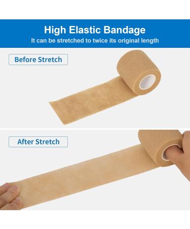 6 Rolls Self-Adhering Bandage for Dogs & Cats - Elastic Vet Wrap 5cm x 4.5m - Cohesive Adhesive Bandages for Pets (Black) - Buy Online on GoSupps.com