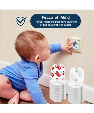Kimsky Child Safety Sockets - 30-Piece Set with Rotary Mechanics & Adhesive Tape | Baby & Kids Socket Protection - Buy Online on GoSupps.com
