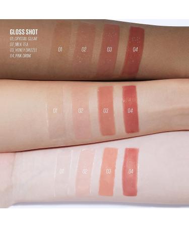 Kaja Gloss Shot Lip Gloss - Sheer & Hydrating with Jojoba Oil | Plumper Looking Lips | Gift Idea | 01 Crystal Clear | 0.14 Fl Oz - Buy Online on GoSupps.com