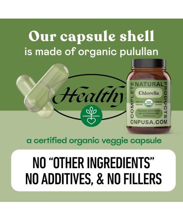 Complete Natural Products Organic Chlorella Capsules, 500mg, 100ct, Pure Green Algae Superfood, Detox & Immune Support, Vitamin B12 & Chlorophyll Rich, Plant-Based, Vegan, Non-GMO - Buy Online on GoSupps.com