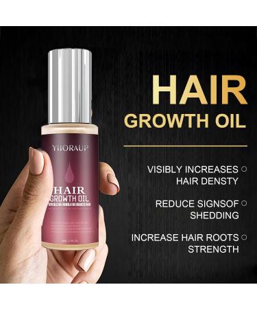 Hair Growth Serum with Castor Oil Biotin & Rosemary Oil | Effective Hair Loss Treatment for Thicker Longer & Healthier Hair - Ships Internationally - Buy Online on GoSupps.com