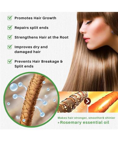 Rosemary Oil for Hair Growth | Natural Essential Oil for Thinning Hair Dry Scalp Relief & Improved Circulation | 60ml Hair Loss Treatment - Buy Online on GoSupps.com