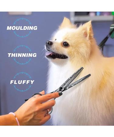Jason 7 Inch Thinning Scissors for Dogs & Cats - Japanese 440C Stainless Steel Ergonomic Professional Fur Scissors 23 Teeth Chunker - Buy Online on GoSupps.com