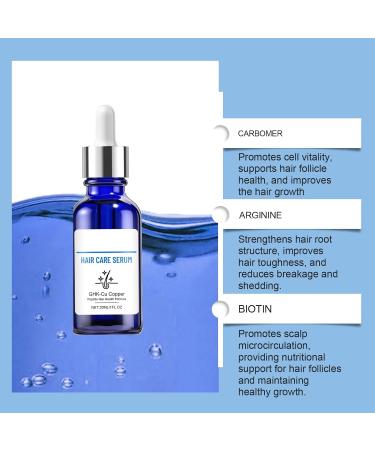 S rum capillaire aux peptides - lotion de soutien avanc des follicules - s rum capillaire aux peptides de cuivre nourrit le cuir chevelu et favorise l'apparence saine des cheveux (5 bouteilles) - Buy Online on GoSupps.com
