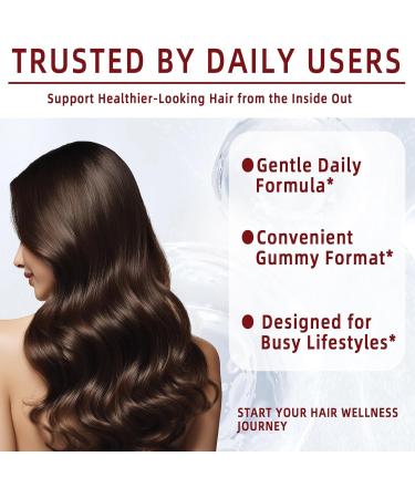 YYLLYY Hair Growth Vitamins Gummies | with Biotin Vitamin C & E Botanical Extracts | Supports Healthy Hair Growth & Strength Skin & Nail Care | Mixed Berry Flavor | Non-GMO - Buy Online on GoSupps.com