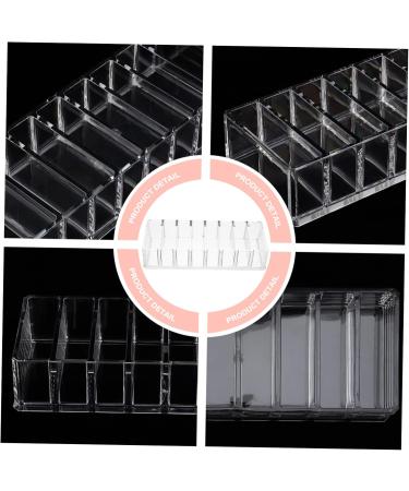 Beavorty 2 Pcs 8 Acrylic Makeup Rack Acrylic Display Risers Beauty Care Holder Nail Polish Lipstick - Buy Online on GoSupps.com