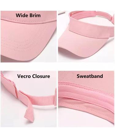 Kids Adjustable Sun Visor Cap - UV Protection Athletic Hat for 5-12 Years Old - Pink - Buy Online on GoSupps.com