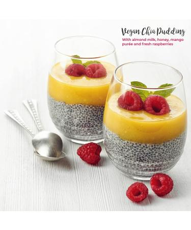 Organic Raw Chia Seeds - High Omega 3 Fibre Protein Calcium Magnesium - Gluten Free Vegan (250g) - Buy Online on GoSupps.com