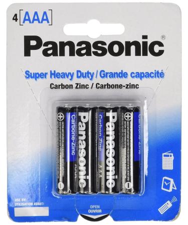 Panasonic Super Heavy Duty Battery AAA 4 Count