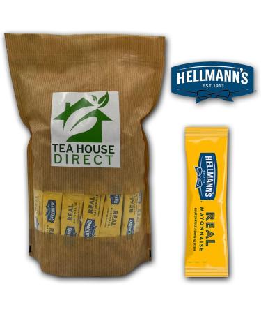 Hellmanns Real Mayonnaise | Perfectly Paired With your Fast Food | Smooth & Creamy | Versatile Condiment | Gluten Free | Sans Gluten | 350 Sachets - Buy Online on GoSupps.com