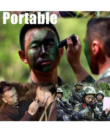Green Face Paint Halloween Green Face Paint Camo Face Paint Easy Color Green Face Dye Outdoor Game Face Paint Stick Cosplay Face Makeup Eye Stick For Hunting &Camouflage&Halloween Waterproof - Buy Online on GoSupps.com