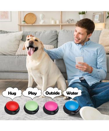 MEMOEVER 6 PCS Dog Buttons Talk Training Recordable Training Buttons for Communication Pet Training Train Your Dog To Press Buttons Funny Gift for Dog - Buy Online on GoSupps.com