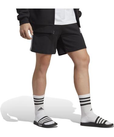 Buy adidas Men's Essentials French Terry 3-Stripes Shorts L Black - International Shipping Available - Buy Online on GoSupps.com