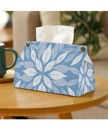Tissue Box Cover Tissue Box Holder Overlapping White Petals Print Tissue Holder Travel Tissue Packs Facial Paper Holder Decorative Holder - Buy Online on GoSupps.com