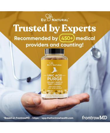 Purge! Uric Acid Flush Detox & Cleanse 120 Vegan Capsules with Celery Seed Tart Cherry & Chanca Piedra for Joint Support & Mobility - Buy Online on GoSupps.com