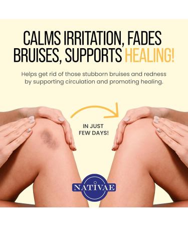 Nativae Helichrysum Balm Helichrysum Italicum Essential Oil Skin Cream for Bruises Veins Burns & Redness Soothing Healing Moisturizer for Face & Body - Buy Online on GoSupps.com