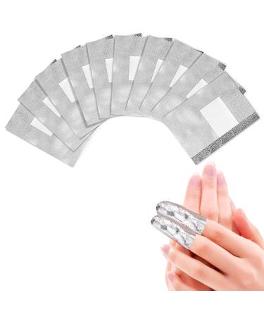 100 Pcs Nail Foil Wrap with Pre Attached Lint Free Cotton Pad to Remove the Gel Nail Polish Easily and Effectively at Home