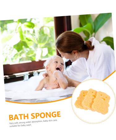 Ipetboom 3pcs Bath Sponge Set | Facial Scrubber & Loofah for Shower | Wood Pulp Fiber Massage Tools for Clean & Refresh - Buy Online on GoSupps.com