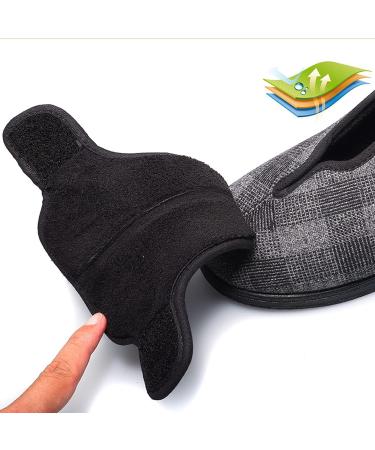 MisFun Diabetic Shoes 8.5 Plaid - Non-Slip Medical Shoes for Swollen Feet - Men, Women, Elderly with Diabetes - Buy Online on GoSupps.com