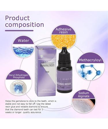 Tooth Gem Glue 2 Pack | 7ml DIY Tooth Decoration Glue for Rhinestones | Professional UV Curing Resin - Buy Online on GoSupps.com
