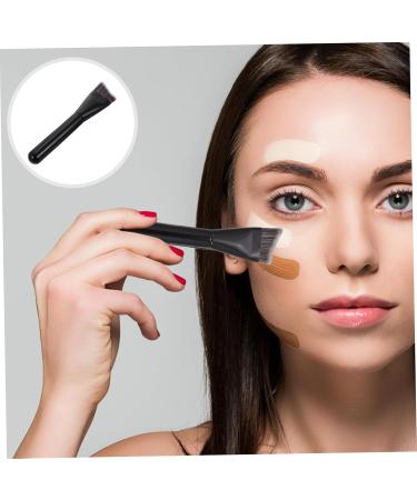 DOITOOL 1 Pc Makeup Brush Foundation Brush for Powder Makeup V-shaped Fixed-point Contouring Brush Bright Black Contouring Brush Black Makeup Bionic Fur The Brush Delicate - Buy Online on GoSupps.com