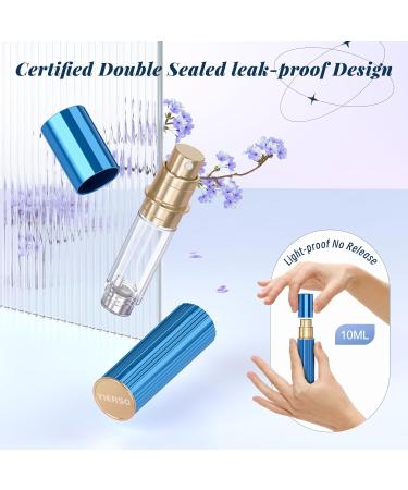 YIERSO 10ml Perfume Atomizer Travel Refillable Bottom-Filling Fragrances Perfumes Bottle Mini Cologne Dispenser Portable Sprayer Pocket Size for Women Men Cruise Car Trip Gift 0.34oz (Blue-10ml) - Buy Online on GoSupps.com