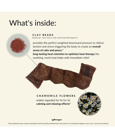 PALO Heavy Weighted Eye Face Mask for Pain Relief & Sleep | Clay Beads & Chamomile | International Shipping - Buy Online on GoSupps.com