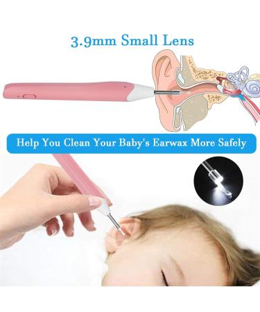 3.9mm Otoscope Ear Endoscope for Ear Wax Removal | 6-Light Ear Inspection Camera HD Waterproof Ear Scope for Kids and Adults | Pink | Compatible with Android iPhone - Buy Online on GoSupps.com