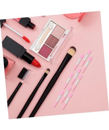 Shop Mikinona 10pcs Lip Mask Spoon & Makeup Brush Set | Lipstick Applicator Creamy Eyeshadow & More - Miss Cosmetic Pink - Buy Online on GoSupps.com