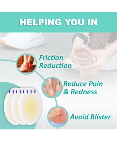Pedimend 20 PCS Oval Blister Plasters - Invisible Hydrocolloid Gel Bandages - Buy Online on GoSupps.com