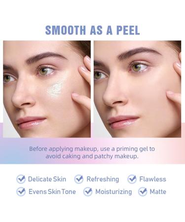 Makeup Base Face Primer Gel Matte Cream Invisible Pores Base Makeup Base Gel Cosmetic Cream for Face Face Primer for Wrinkles and Pores Pink - Buy Online on GoSupps.com