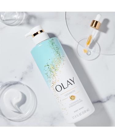 Olay Cleansing & Strengthening Body Wash with Ceramide & Vitamin B3 - 591mL | Hydrating Nourishing & Ideal for All Skin Types - Shop Internationally - Buy Online on GoSupps.com