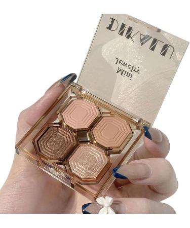 XGZ Eyeshadow Makeup Shimmer Glitter Eye Shadow Long Lasting Self-Adhesive Eye Shadow Neutral Cosmetic Eye Shadow 4 Colors - Buy Online on GoSupps.com