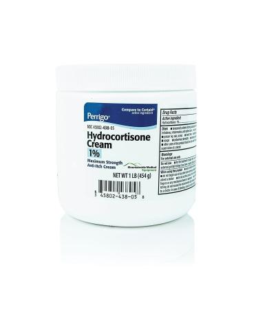 Perrigo Hydrocortisone Cream 1% Maximum Strength Anti-Itch Cream, 1 lb