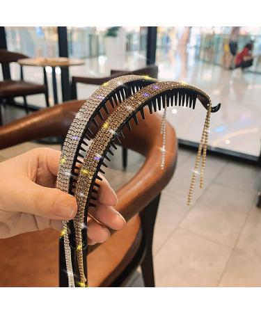 Shullin 2-Piece Colorful Rhinestone Ponytail Hair Clips Big Hair Slide Accessories for Women & Girls - Buy Online on GoSupps.com