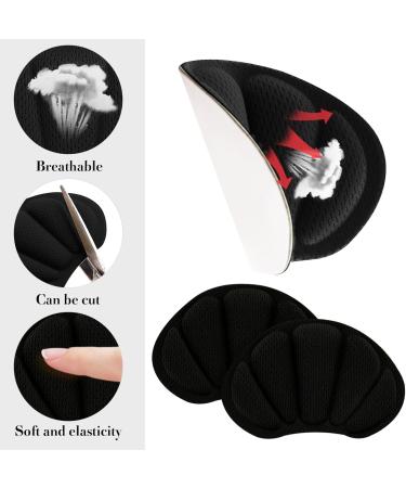 WLLHYF Heel Grips Liner Cushions - 4 Pairs, Black - Prevent Skin Rubbing and Blisters, Improve Shoe Fit - Ideal for High Heels and Sports Shoes - Buy Online on GoSupps.com