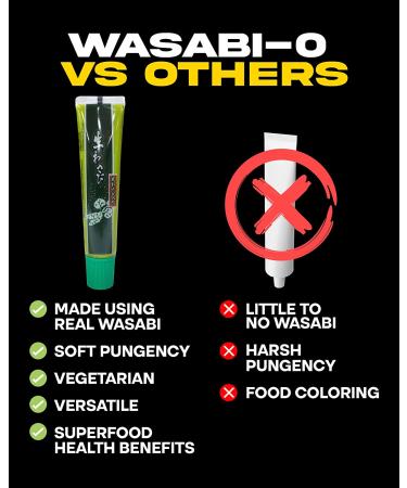 Wasabi-O Premium Wasabi Paste in Tube 1.52oz - Authentic Japanese Flavor - Pack of 1 - Buy Online on GoSupps.com