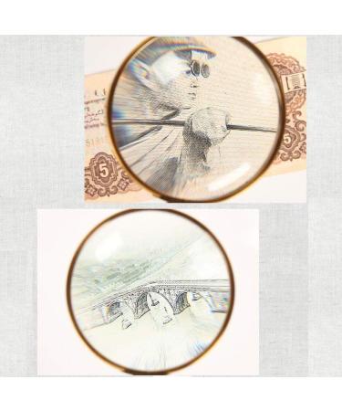 Magnifying Glasses Educational Hobby Magnifiers Metal Handheld Comfort Elderly Reading Magnifying Glass Hd Optical Glass Vintage Bronze Student Interest Fans Field Observation Plants Comfortable - Buy Online on GoSupps.com