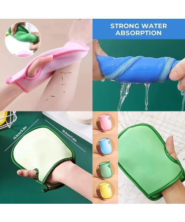 Super Soft Exfoliating Bath Mitt for Gentle Dead Skin Removal - Reusable Magic Bath Sponge Fibers - Mud Sponge Bath Ball - Blue + Green - Buy Online on GoSupps.com