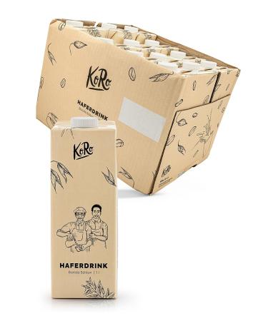 KoRo - Oat Drink Barista 12 x 1 L - Vegan - Gluten-free - No refined sugar