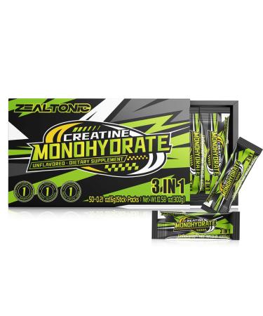 5000mg 99.9% Micronized Creatine Monohydrate Powder Stick Packs with 800mg of Taurine and 200mg of L-theanine Supports Strength Lean Muscle & Recovery for Men & Women Creatine Packets 50 Servings