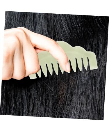 Iwowhero Jade Massage Comb & Gua Sha Tools - Traditional Scalp & Body Scratching Massage Board - Broad Tooth Jade Kamm for Relaxation & Wellness - Buy Online on GoSupps.com