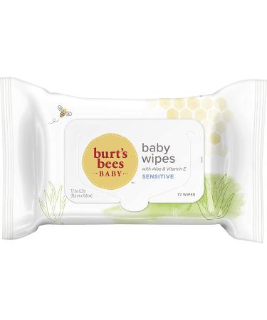 Burt's Bees Baby Wipes - Unscented Towelettes for Sensitive Skin - All Natural with Aloe & Vitamin E - Fragrance Free - 6 Flip-Top Packs - 432 Wipes Total - Buy Online on GoSupps.com